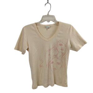 Women's Legacy Size 3  100% Cotton Yellow Short Sleeve T-shirt 45k